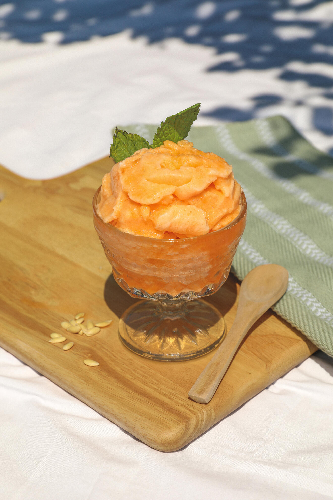 Cantaloupe Sorbet Cantaloupe Sorbet